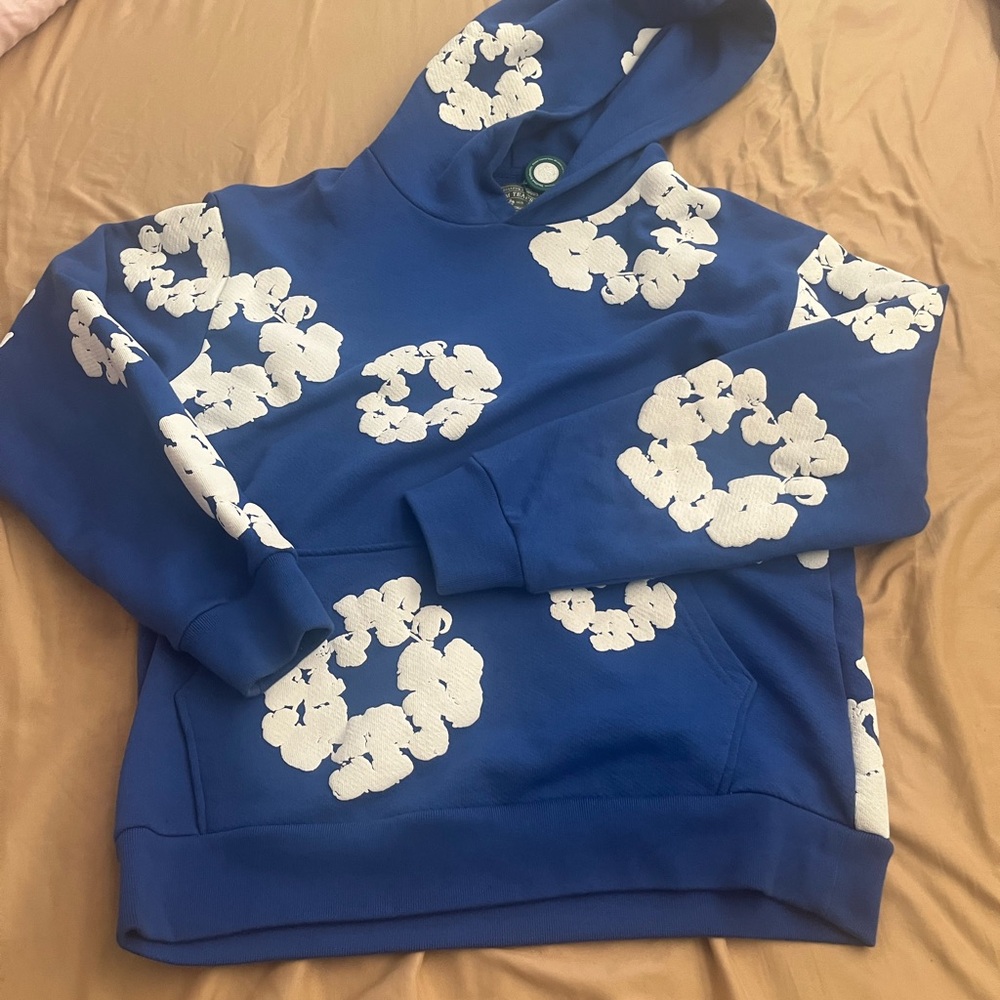Denim tear hoodie (blue)